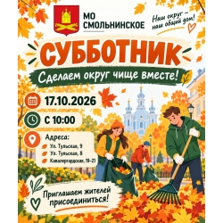 17.10.2026 - Общегородской субботник