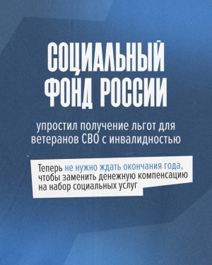Ветераны СВО с инвалидностью смогут оперативнее получать необходимые меры поддержки