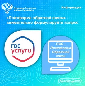 Росреестр Петербурга: &laquo;Платформа обратной связи&raquo; - внимательно формулируйте вопрос