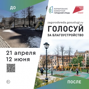 Голосование в рамках федерального проекта &laquo;Формирование комфортной городской среды&raquo; национального проекта &laquo;Инфраструктура для жизни&raquo;